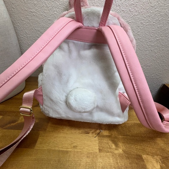 Loungefly Sanrio My Melody & Flat Mouse Plush Mini Backpack Pink Sherpa Kawaii - Picture 16 of 16